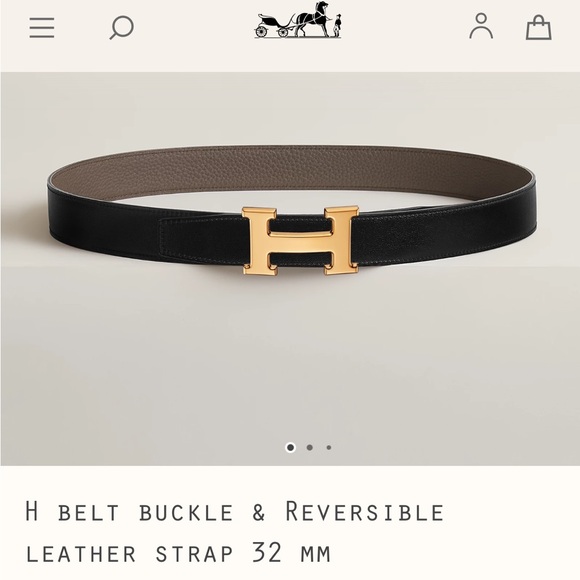 Hermes Accessories - Authentic Hermes Reversible Belt